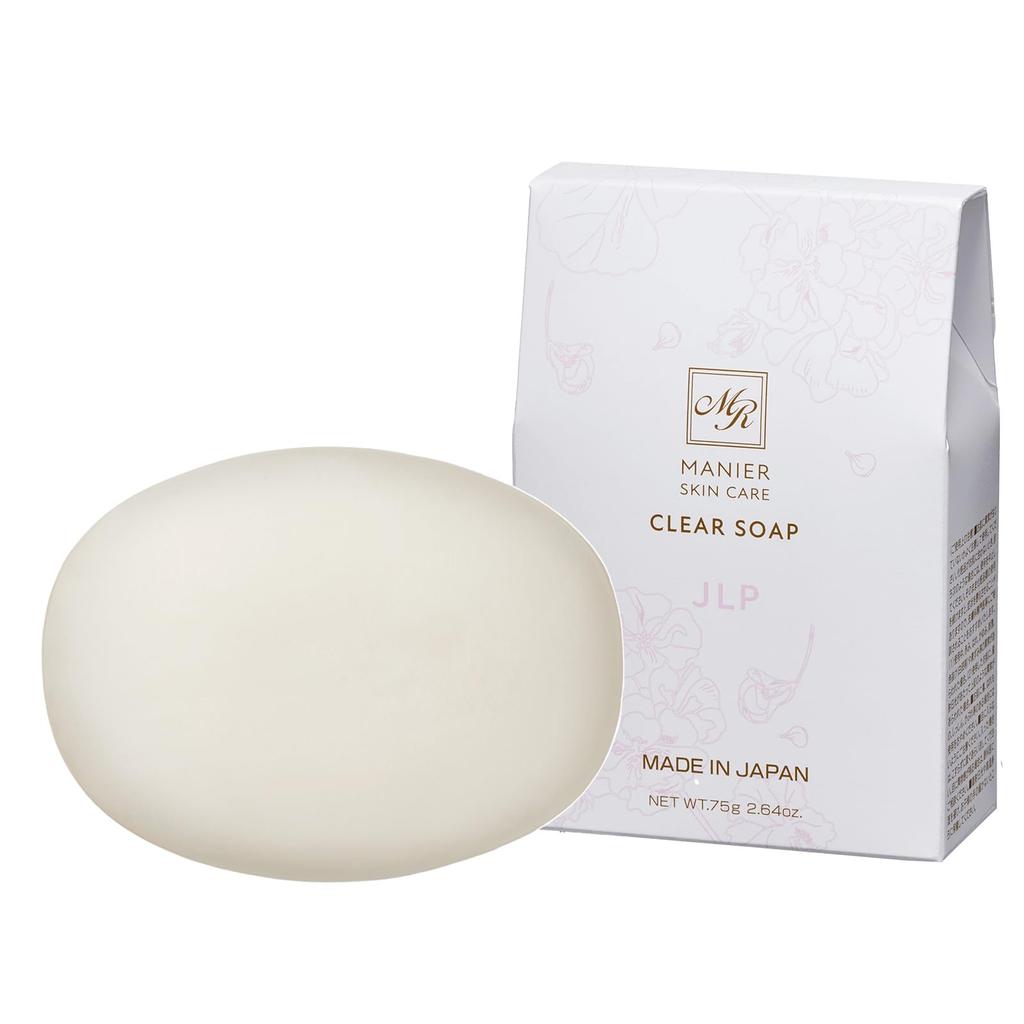 JLP Life Manir Clear Soap 75g Absorbs and Removes and Dead Skin Cells Soft Whipped Foam with a Mild Formula Moisturizing Soap (Japan Pharmaceuticals)
