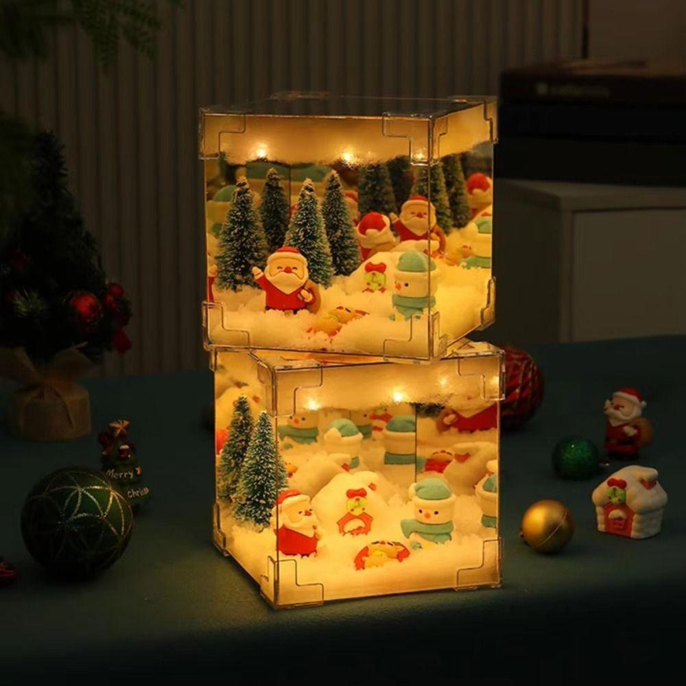 Акриловая Хэллоуинская настольная лампа USB LED Декоративный ночник 2024 Зеркальный свет Подарки на день рождения