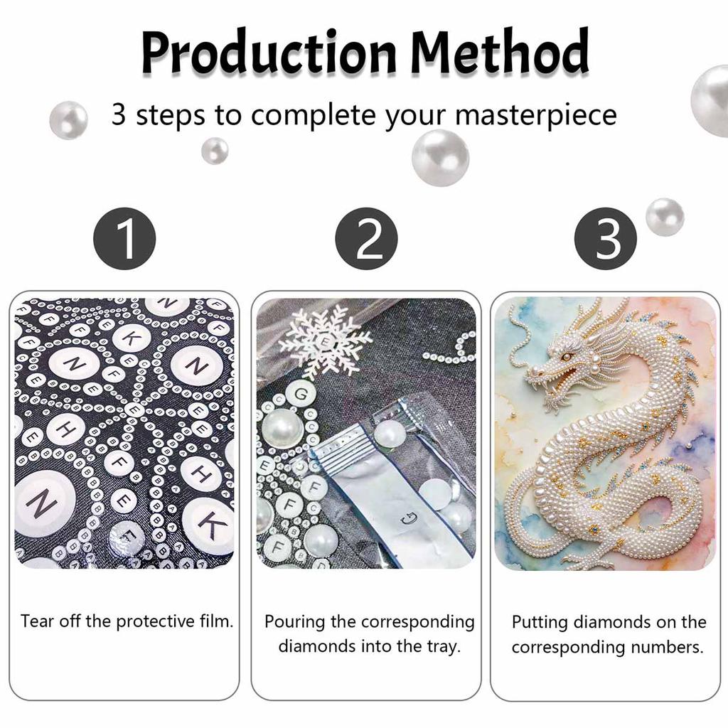 Ручная работа Изысканный Китайский Дракон Жемчужина DIY Картина Творческое Настенное Искусство для Интерьера Тонкий Подарок для Украшения Домашнего Пространства Декор