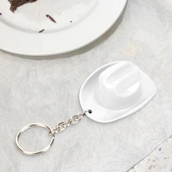 Yousheng Cowboy Hat Bottle Opener Keychain Rustic Western Cap Key Ring Beer Openers Dual Function Key Chain Cowgirl Theme Party Favor