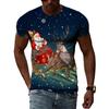 Christmas Atmosphere Original Pattern 3D Printed T-Shirt Christmas Eve New Year Clothing Comfortable Versatile High Quality Top