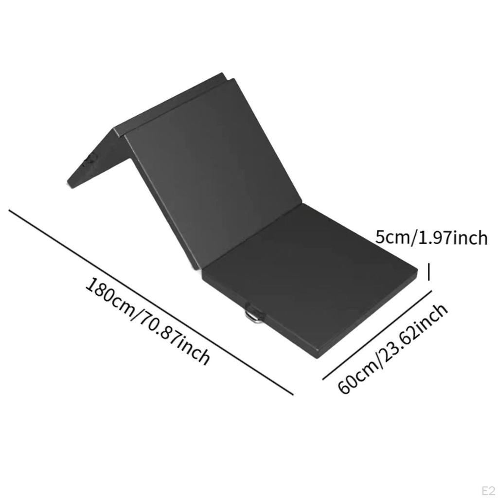 Складной коврик для упражнений, складной коврик для йоги, легко хранить, 6 футов, тренажерный зал, гимнастика для пилатеса на открытом воздухе