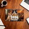 2026 Cat Wall Calendar JAN 2026 - DEC 2026 Funny Cat Calendar 12 Monthly Planner with Hanging Hole for Cat And Kitten Lovers