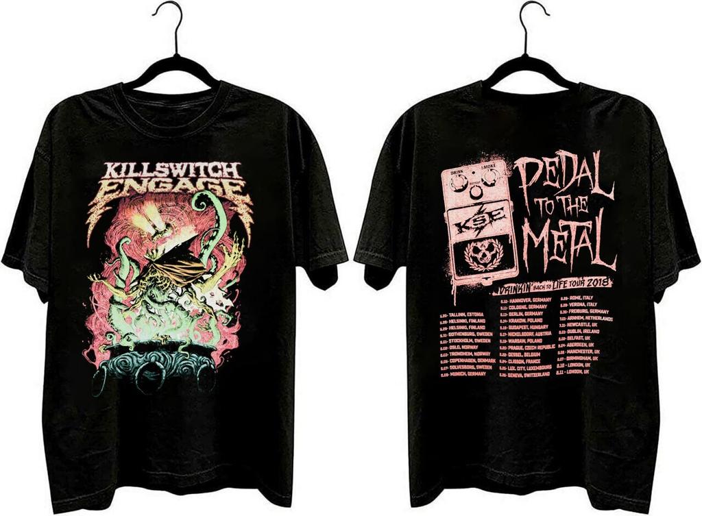 Killswitch Engage band tour black short sleeve 2 sided tee QT5775