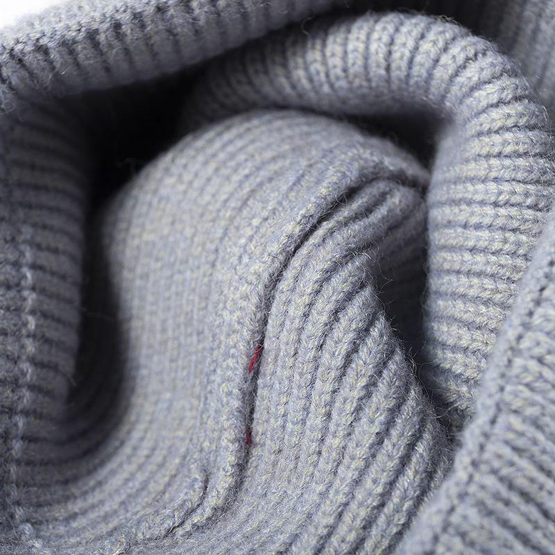 Европейский и американский стиль, мужская и женская осенне-зимняя шапка-бини унисекс для улицы, теплая, однотонная вязаная шерстяная шапка