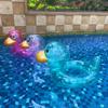 Прозрачный надувной круг для плавания в форме утки для бассейна, для взрослых, детский поплавок, круг для плавания, игрушки для бассейна, поставка для пляжной вечеринки