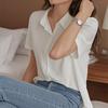 Летняя рубашка с короткими рукавами для женщин, свободный универсальный японский стиль, свободный деловой стиль, формальный топ