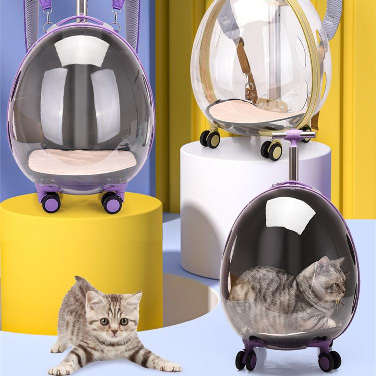 Сумка для кошек, космическая капсула, пузырчатая коробка, дышащая тяга большой емкости, коробка для домашних животных, прозрачная сумка для кошек на плечо, сумка для домашних животных
