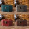 Vintage Chinese Style Wooden Storage Box With Lid For Jewelry Tea Snacks Home Decor