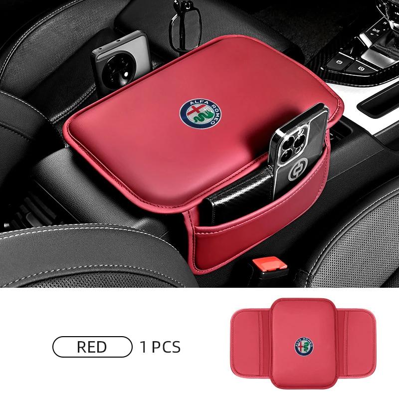Car Stickers For Alfa Romeo Car Armrest Box Mat Cushion Storage Bag For Alfa Romeo 159 147 156 166 Giulietta Giulia Mito Stelvio