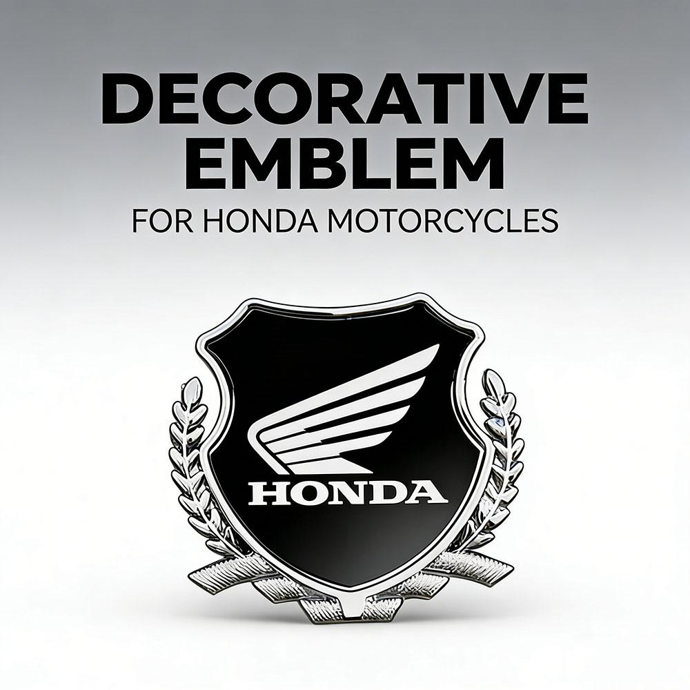 CNX1 Honda Wing Shield Emblem Sticker, 3D Metal Decorative Badge for Honda Motorcycle CBR CB Scooter Exterior Accessories