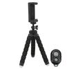 Flexible Sponge Tripod with Wireless Remote Control Phone Clip Holder Adjustable Selfie Stick Tripod