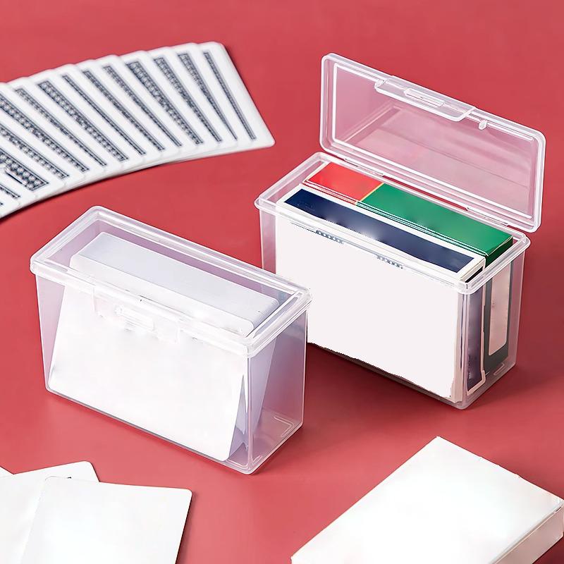 Прозрачная коробка для игровых карт, контейнер для хранения ювелирных изделий 10X4X6 см, прозрачная пластиковая коробка для настольных игр