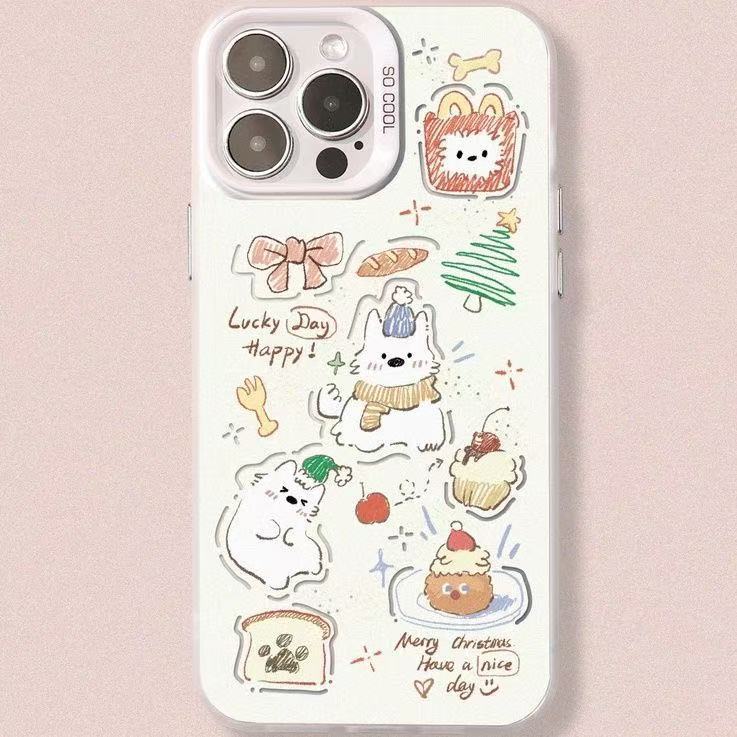 Новые японские и корейские десерты подходят для чехла на телефон iphone17 Apple 15promax/14 противоударный 13pro16 милый