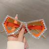Солнцезащитные очки Diamond Shiny Shades Polygon Gradient irregular Woman, цветные бабочки, оправа, женские солнцезащитные очки