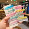 2Pcs/Pack Candy Color Hair Bang Clip Summer Hairpin No Crease Acrylic Barrette Hair Side Clamp For Girl Hair Accessories