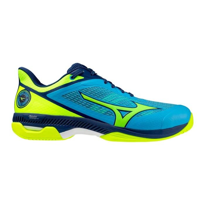 [Mizuno] Pickleball Shoes Wave Strike Unisex 26.5 cm 4E Blue x Yellow