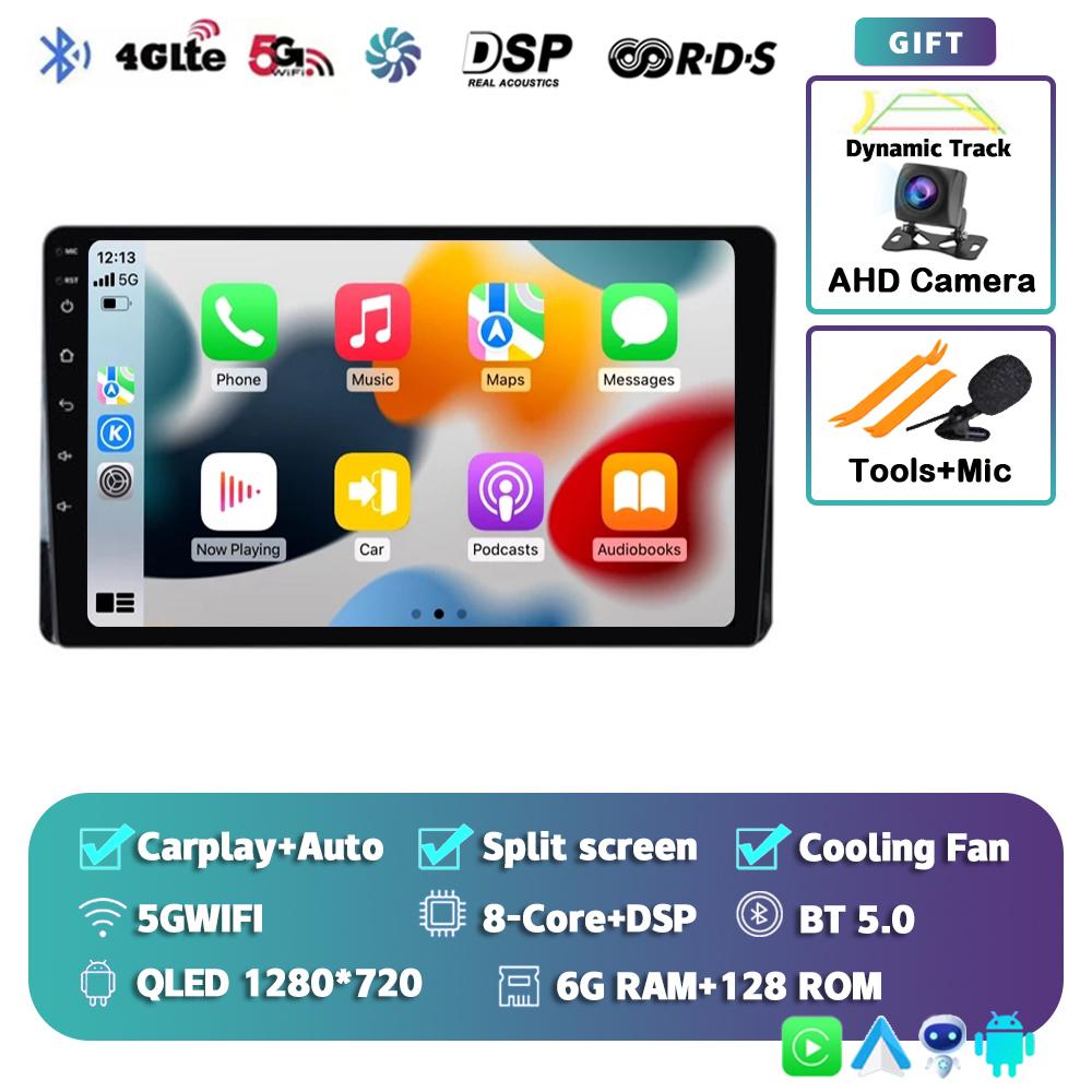 Android 14 Carplay автомобильное радио для Toyota Highlander Kluger 2021 2022 мультимедийный видеоплеер навигация GPS 2din стерео головное устройство