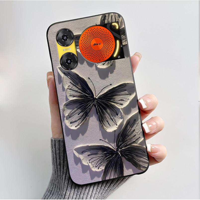 Чехол для печати для ZTE Nubia Music 2 Music2 Мягкий силиконовый черный корпус для ZTE Nubia Music Z2353 Чехол Милый Цветочный Мультяшный Корпус