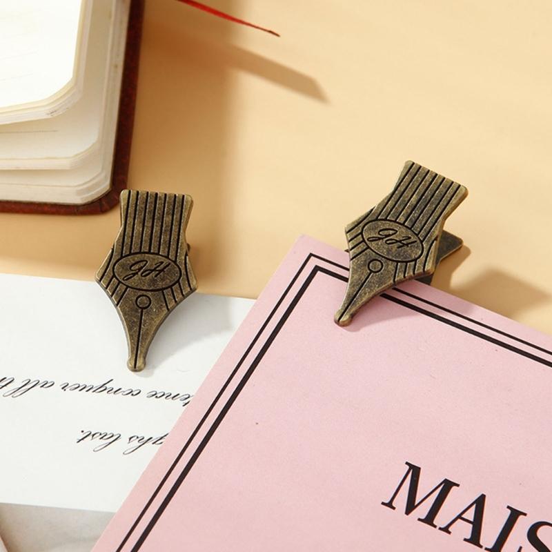 2 шт. Винтажная скрепка для заметок, скрепка для страницы журнала, для книги, тетради, журнала, планировщика, документов, организации квитанций