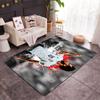 Salah's Dynamic Sprint Floor Rug Office Rug Suitable for Foyer Playrooms Dining Room Living Rooms Antislip Carpet Anime Office Decor Best for Christma