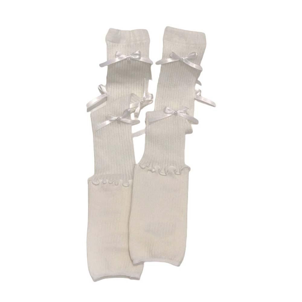 Хлопковые носки JK до середины икры с бантом, корейские Ins, длинные носки с бантом, женские, для девочек