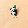 Fashion Jewelry Panda Lapel Pin Animal Shape Cartoon Panda Badge Cute Panda Brooch  Lady/Girls