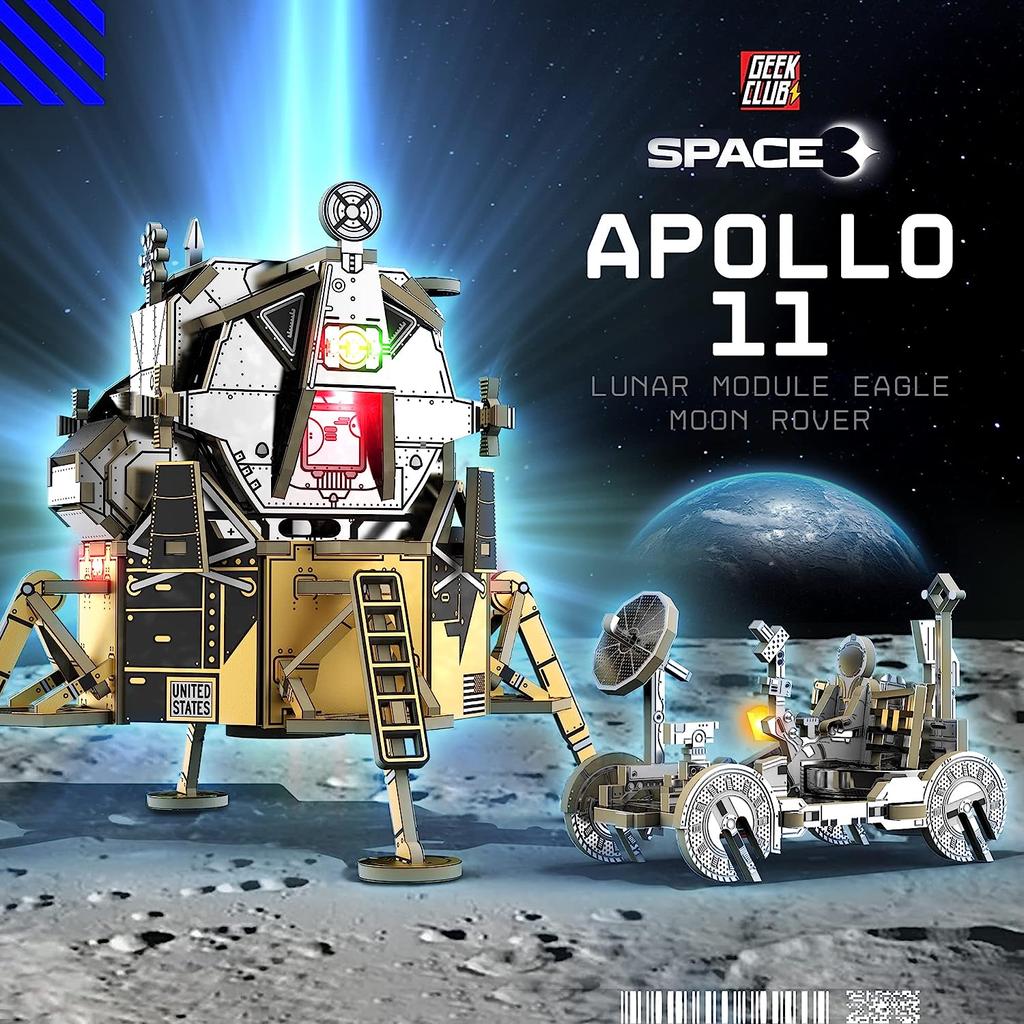 Научный набор «Сделай сам» для клуба компьютерщиков — электронный научный набор «Аполлон-11» из 88 предметов (С набором инструментов)