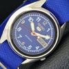USED VINTAGE SEIKO 5 AUTOMATIC 7009A JAPAN MENS BLUE COLOR DIAL WATCH A434607-2 R121-a434607