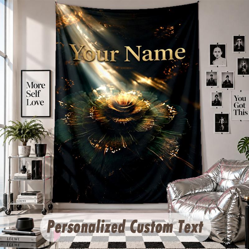 Custom Tapestry Wall Hanging, Deftones Personalized Name Text Home Wall Decor