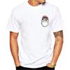 New Men T-shirt Super Cute Pocket Hedgehog Print T-Shirt Funny Cartoon Design Boy White Casual Tops Man Tees