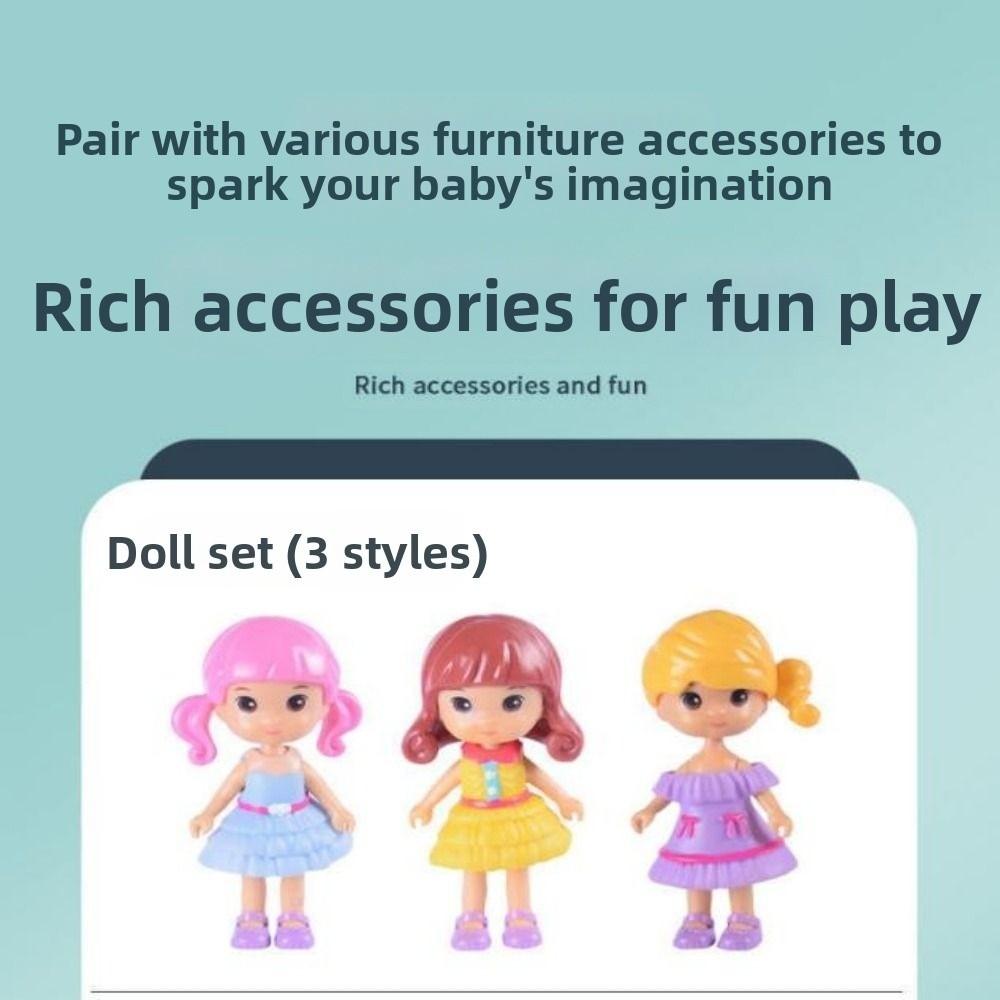 1Set Plastic Kid Toys Kitchen Bedroom 4 Styles Cooking Things Doll Game Accessoies