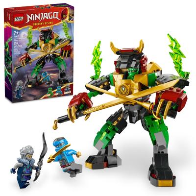 LEGO Ninjago Lloyd Elemental Power Mech Настраиваемая боевая игрушка с 3 фигурками ниндзя Приключенческий игровой набор для мальчиков и девочек Подарок ниндзя Подарок для