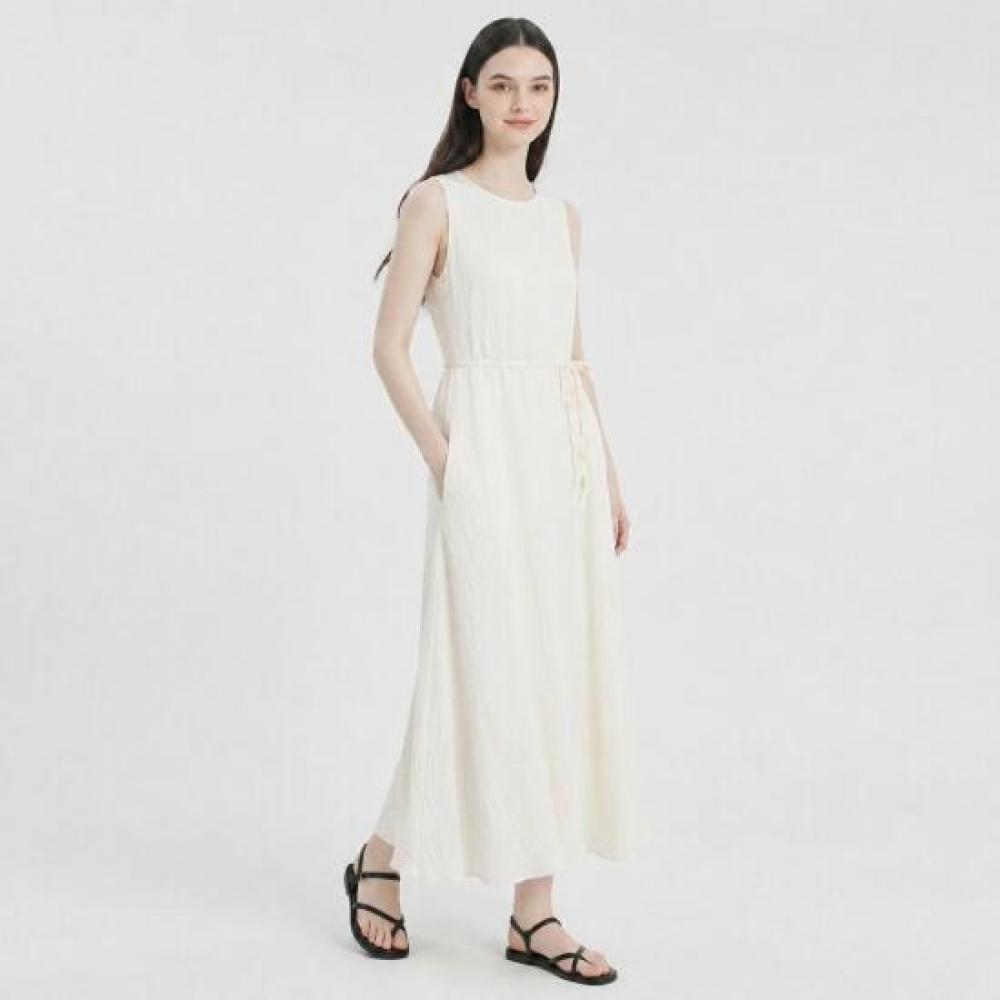 Shop Women Loose Fit Strap Sleeveless Long Dress Fwb Wdr A0206