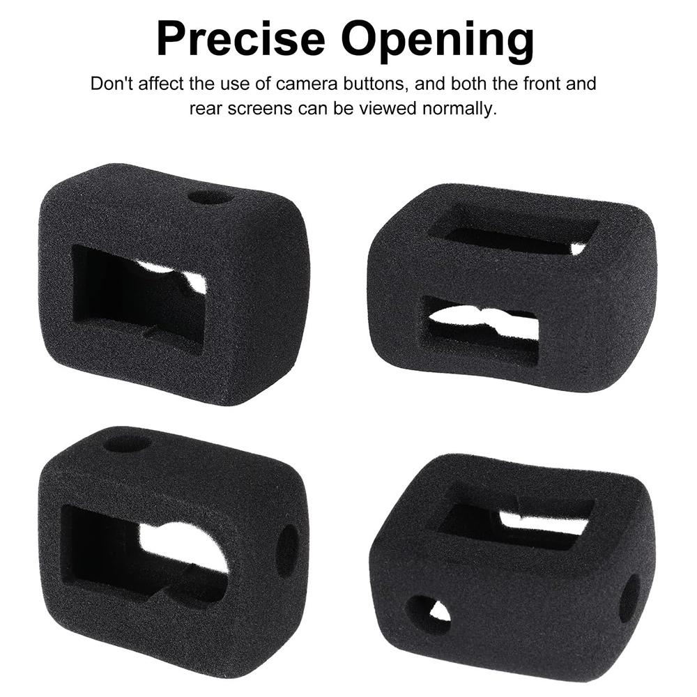 For DJI Osmo Action 5 Pro 4 3 Wind Noise Reduction Sponge Foam Windslayer Cover Housing Windproof Windshield Recording Case
