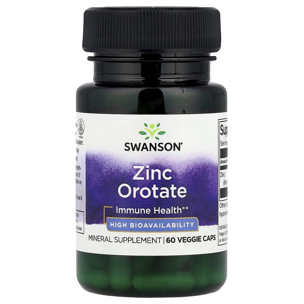Zinc Orotate, Veggie Capsules 60 (10Mg per tablet)
