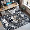 Custom Name Wolf Printed Carpet,Rug for Office Chair Living Room Bedroom Kitchen Room Decor Gifts.