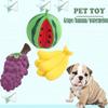 Игрушка для домашних собак, латексная жевательная игрушка, милая форма фрукта, звучащая игрушка для питомца, товары для питомцев