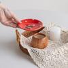 Mushroom Shape Ceramic Key Catchall Decorative Trinket Dish Entrance Ornaments  Interior Decor