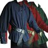 Men's Medieval Costume Vintage Stand Collar Loose Top Performance Costume For Theatrical Events Renaissance Faire Cosplay Apparel