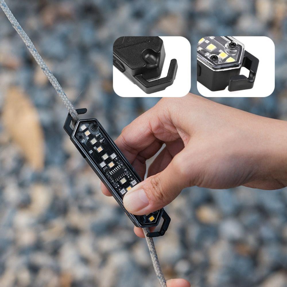 Warning Function Tent Guy Line Light LED Tent Atmosphere Light Durable Camping Light Tent Camping