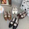 Fashion Bailamos 2025 Spring New Women Flat Shoes Fashion Shallow Ladies Outdoor Dress Flat Ballet Shoes Casual Soft Mary Jane Shoes