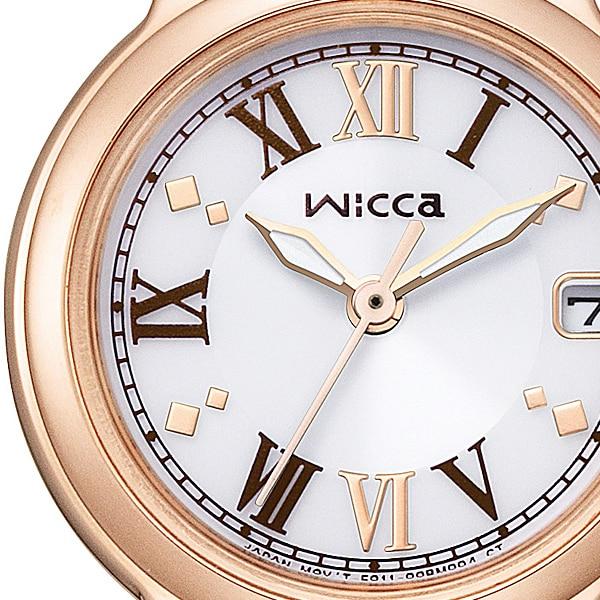 Citizen Женщины KH4-963-14 ( Смотреть wicca Solar-Tech) Круглые часы из нержавеющей стали *покрытие(розовое золото)