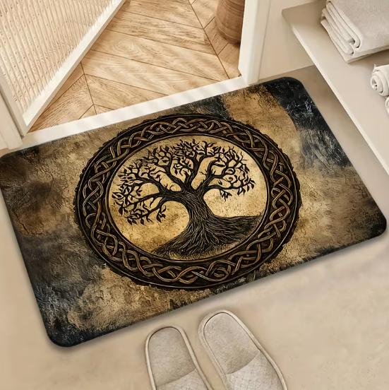 The Welcoming Mat of The Tree of Life Is Anti Slip and Home Decoration Door Mats in Living Rooms Bedrooms Laundry Rooms Carpets
