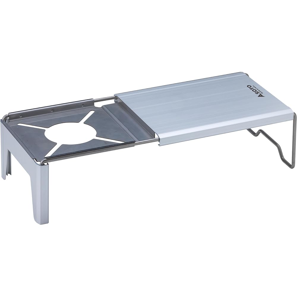 SOTO Mini Cooking Table Lightweight Compact for Solo Camping Outdoor Use with Stand Stopper ST-3401