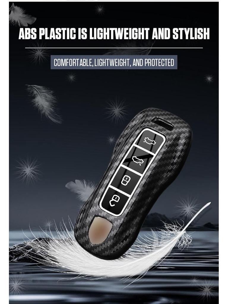 Porsche Carbon Fiber Key Cover for Panamera, Cayenne, Macan, 718, Taycan