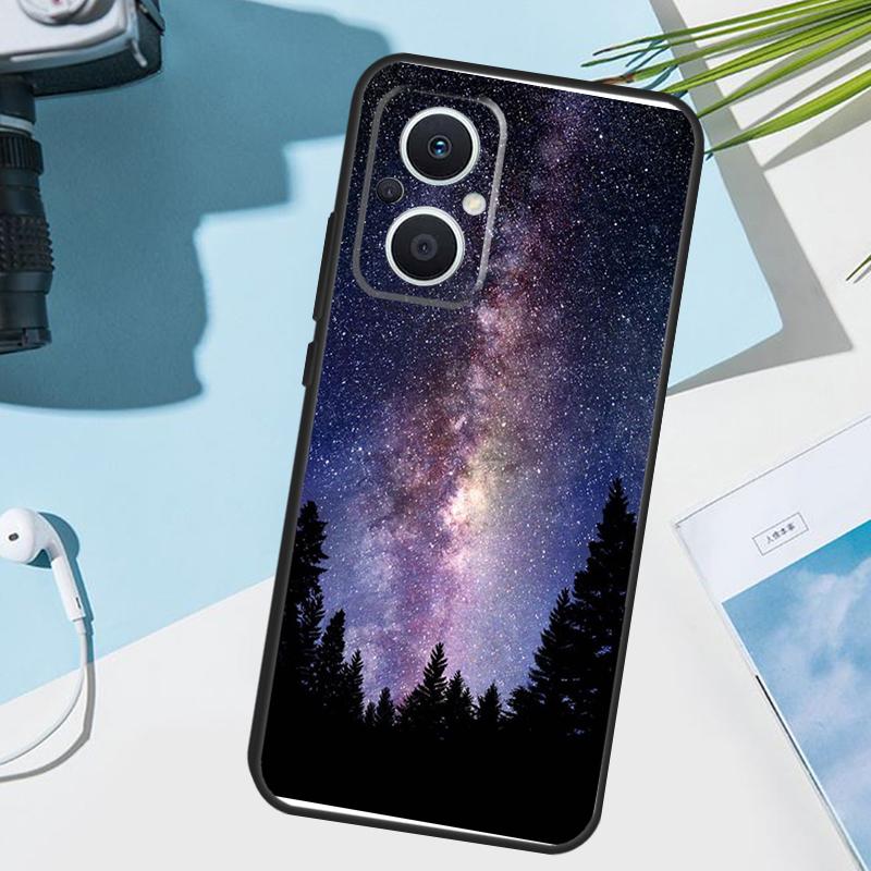 Star Space Moon Night Case For OPPO Reno 13 13F 12 11 F 8T 7 8 10 Pro OPPO Find X8 Pro X6 X3 X5 Lite Cover Funda