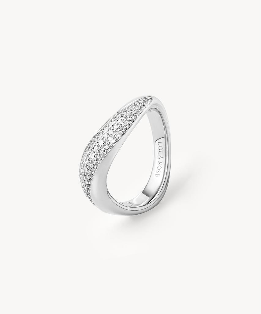 Lola Rose Vyne Zirconia Silver Women'S Ring