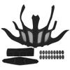 2 Sets Bike Helmet Pads Kit Cycling Motorcycle Helmet Foam Lining with AntiInsect Net