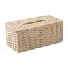 Rattan Tissue Box Vintage Napkin Holder Case Toilet Tissue Box Storage Container Cover For Home Living Room Desk Decoration
